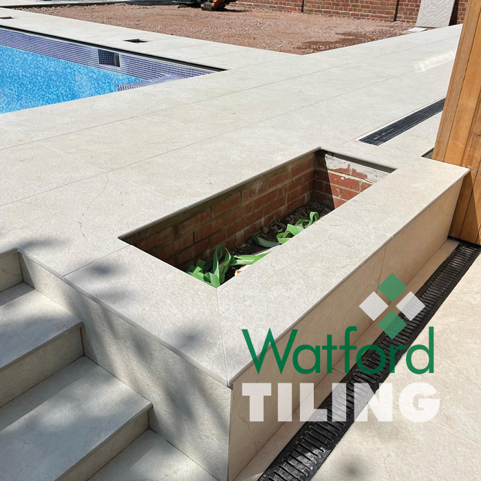 Swimming pool tiling by Watford Tiling